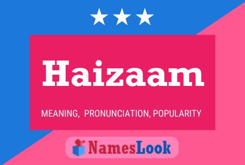 Haizaam Name Poster