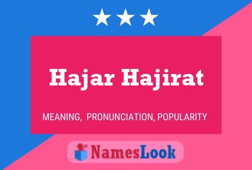 Hajar Hajirat Name Poster