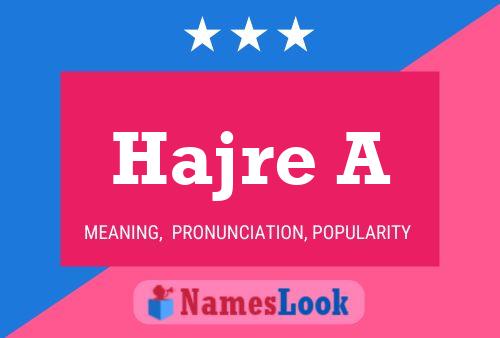 Hajre A Name Poster