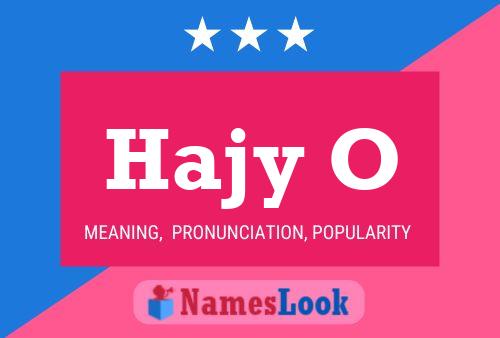 Hajy O Name Poster