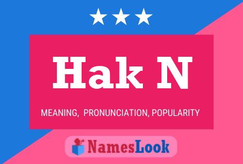 Hak N Name Poster