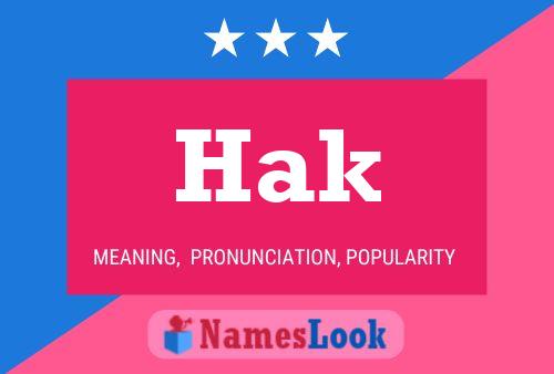 Hak Name Poster