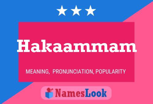 Hakaammam Name Poster