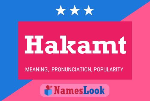 Hakamt Name Poster