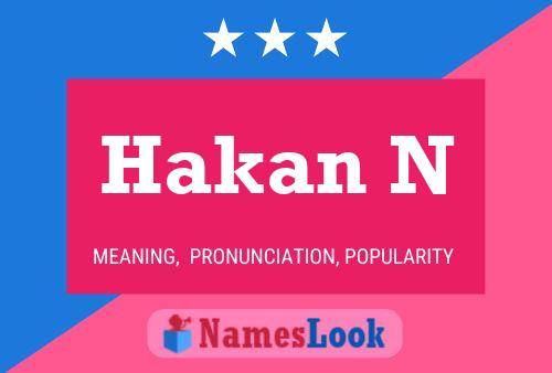 Hakan N Name Poster