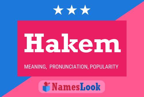 Hakem Name Poster