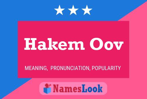 Hakem Oov Name Poster