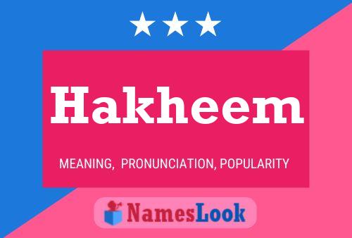 Hakheem Name Poster