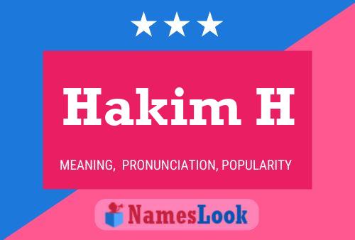 Hakim H Name Poster