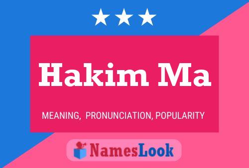 Hakim Ma Name Poster