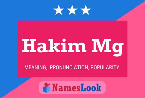 Hakim Mg Name Poster