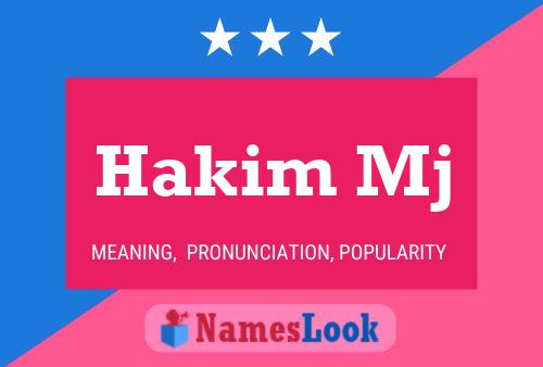 Hakim Mj Name Poster