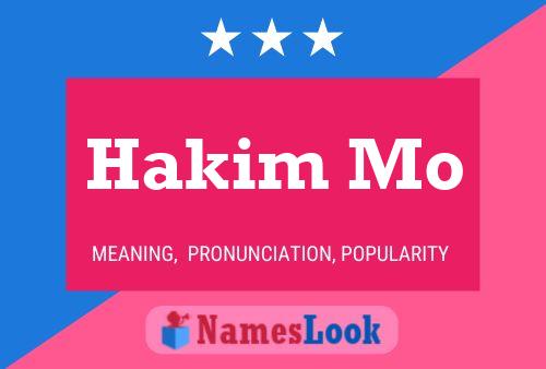 Hakim Mo Name Poster