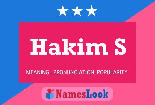 Hakim S Name Poster