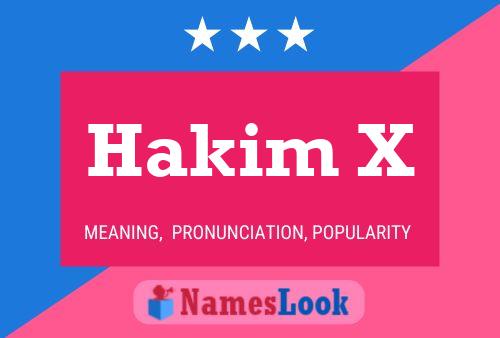 Hakim X Name Poster