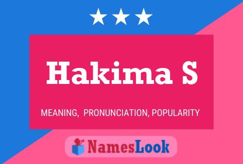 Hakima S Name Poster