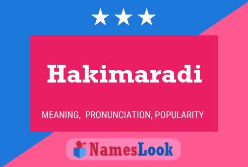 Hakimaradi Name Poster