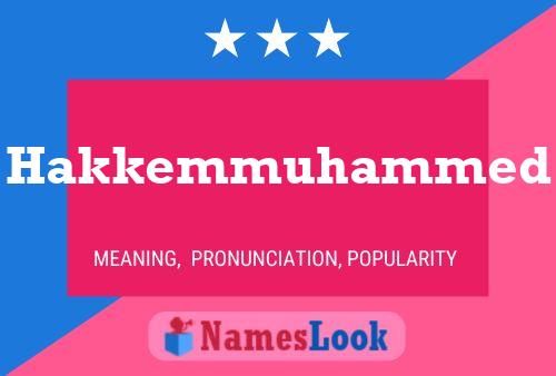 Hakkemmuhammed Name Poster