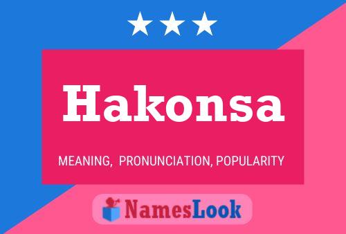 Hakonsa Name Poster