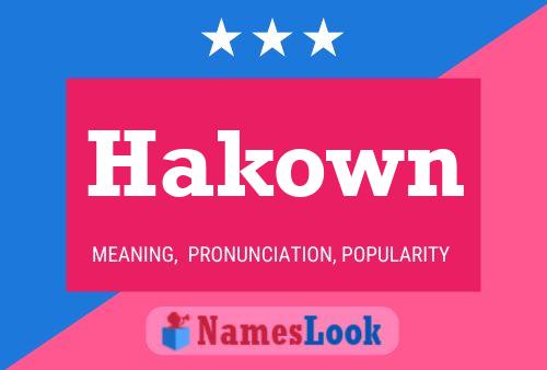 Hakown Name Poster