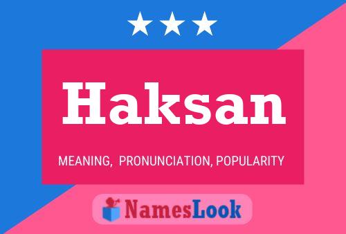 Haksan Name Poster