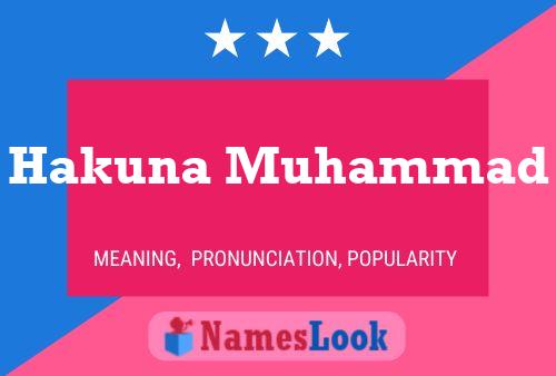 Hakuna Muhammad Name Poster