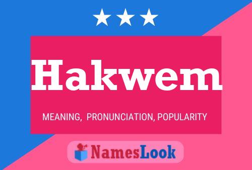 Hakwem Name Poster