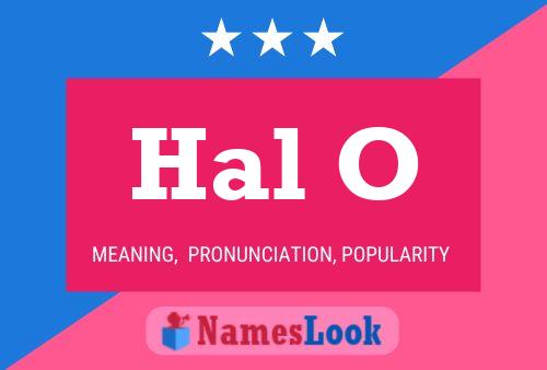 Hal O Name Poster