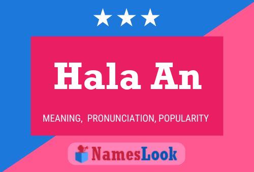 Hala An Name Poster