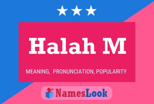 Halah M Name Poster