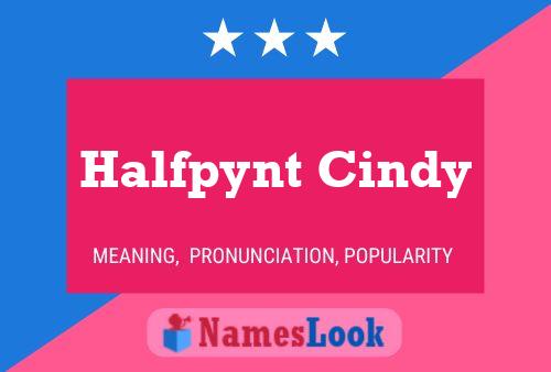 Halfpynt Cindy Name Poster