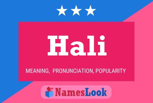 Hali Name Poster