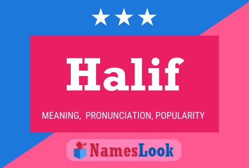 Halif Name Poster