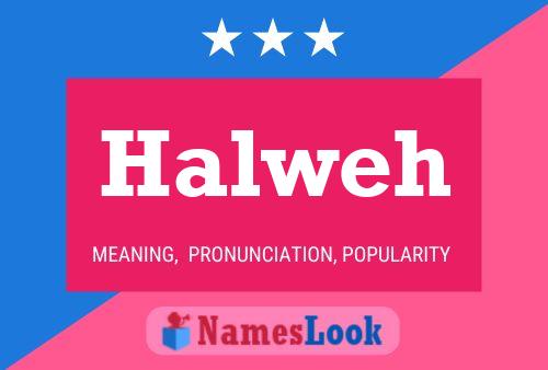 Halweh Name Poster