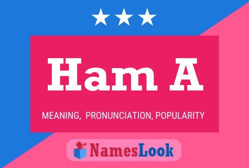 Ham A Name Poster