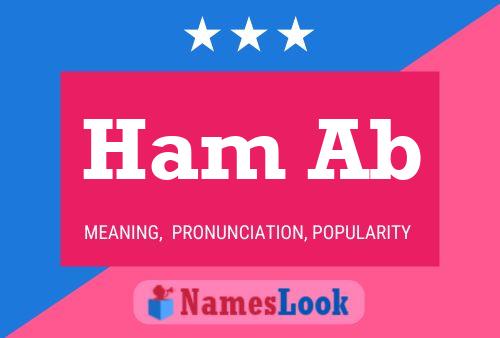 Ham Ab Name Poster