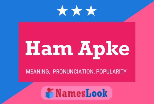 Ham Apke Name Poster