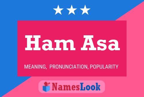 Ham Asa Name Poster