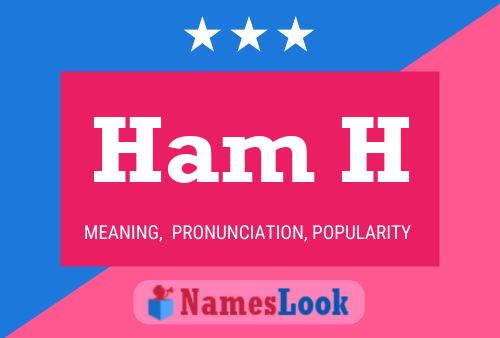 Ham H Name Poster