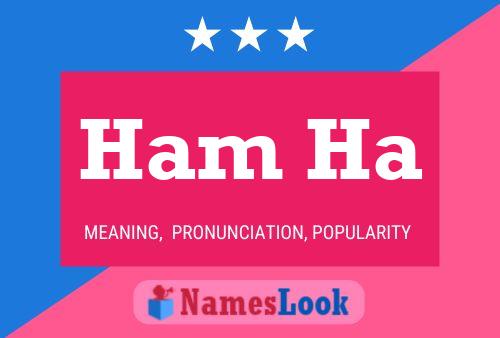 Ham Ha Name Poster