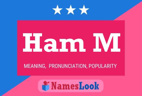 Ham M Name Poster