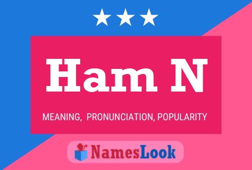 Ham N Name Poster