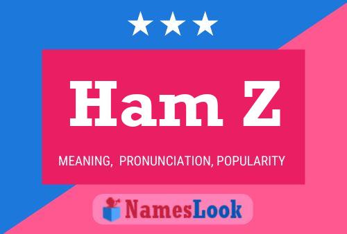 Ham Z Name Poster