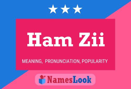 Ham Zii Name Poster