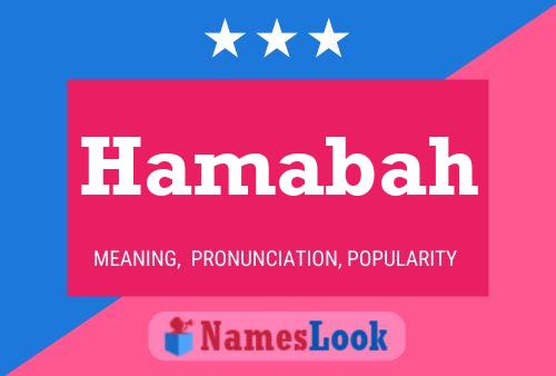 Hamabah Name Poster