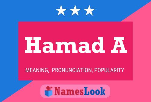 Hamad A Name Poster