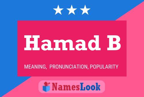 Hamad B Name Poster