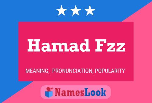 Hamad Fzz Name Poster