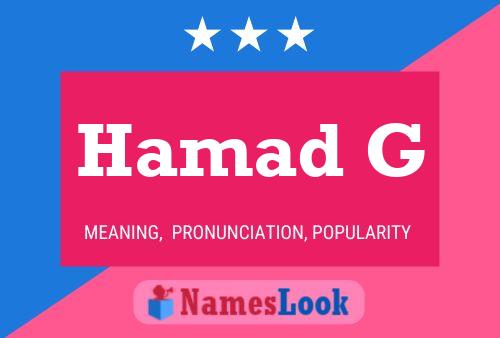 Hamad G Name Poster