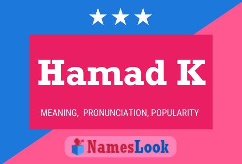 Hamad K Name Poster